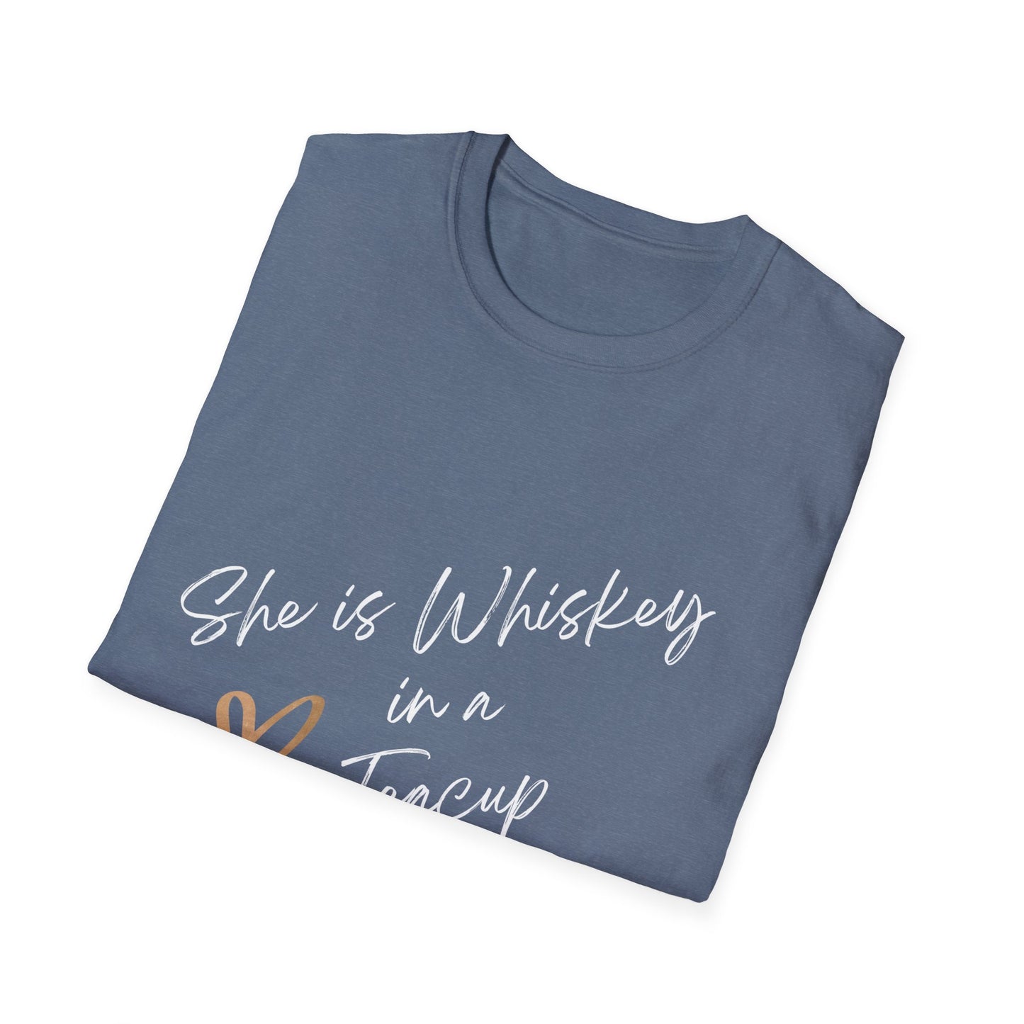 She is Whiskey in a teacup Unisex Softstyle T-Shirt Gift