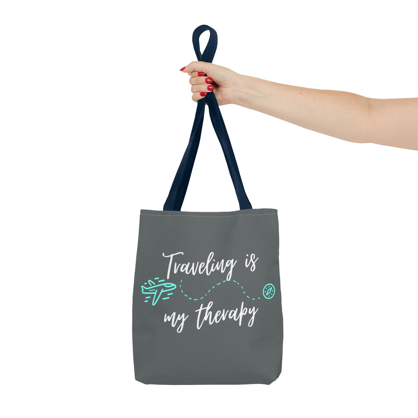 Traveling is my therapy Tote Bag (AOP)