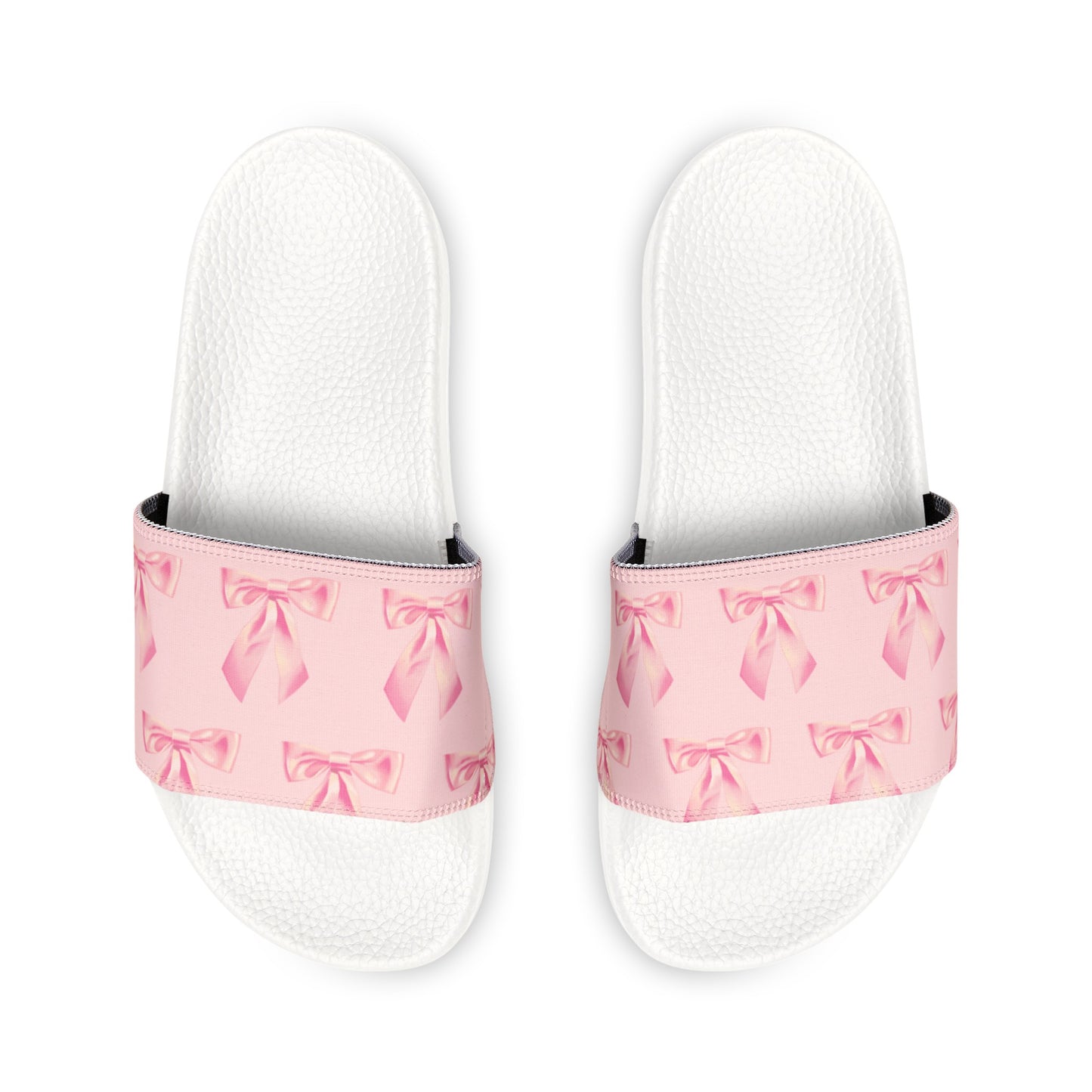 Coquette Pink Bow Women's PU Slide Sandals