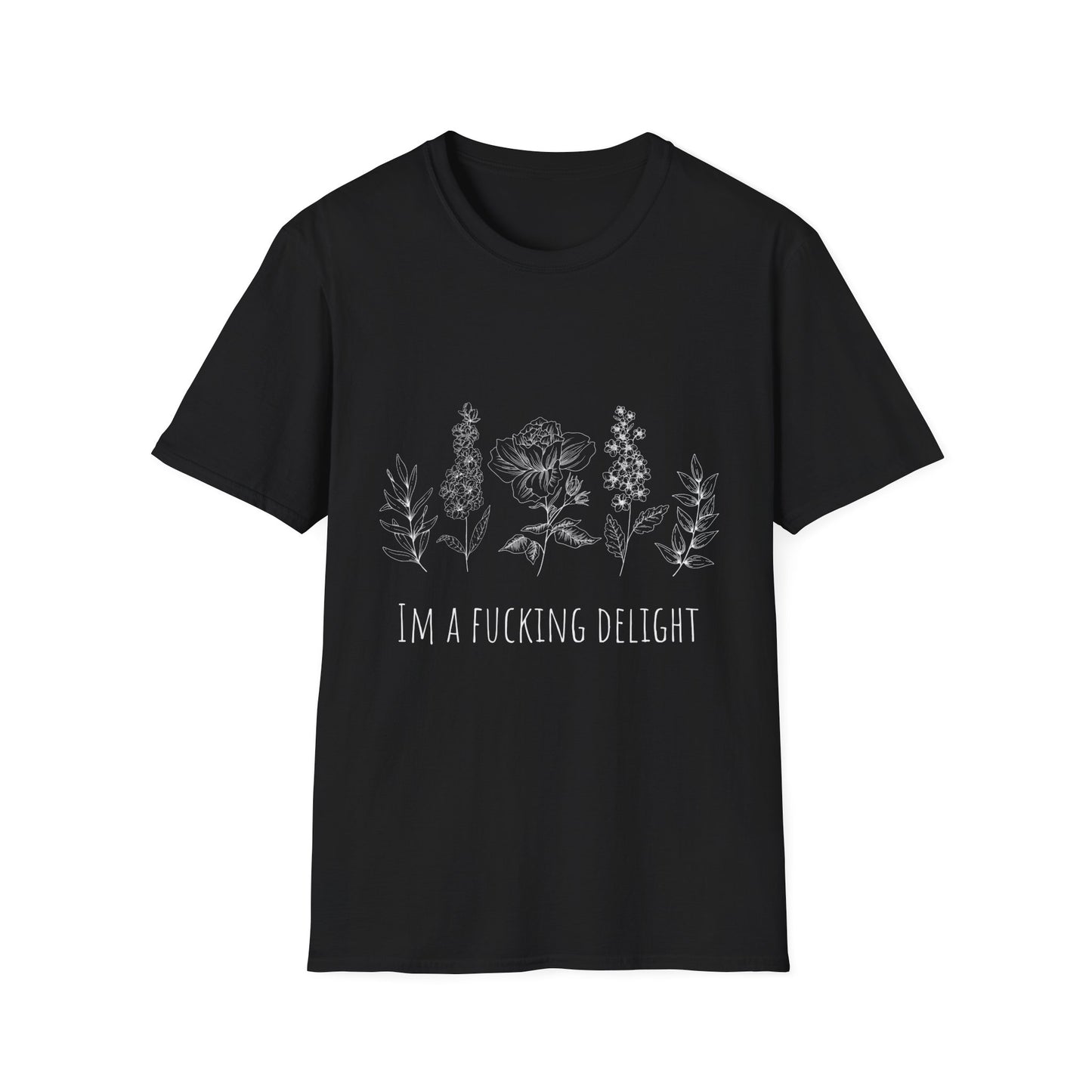 Im A F*cking delight Wildflower Unisex Softstyle T-Shirt