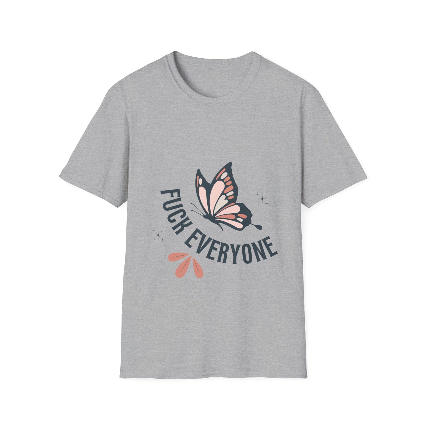 F*ck Everyone Butterfly funny Unisex Softstyle T-Shirt