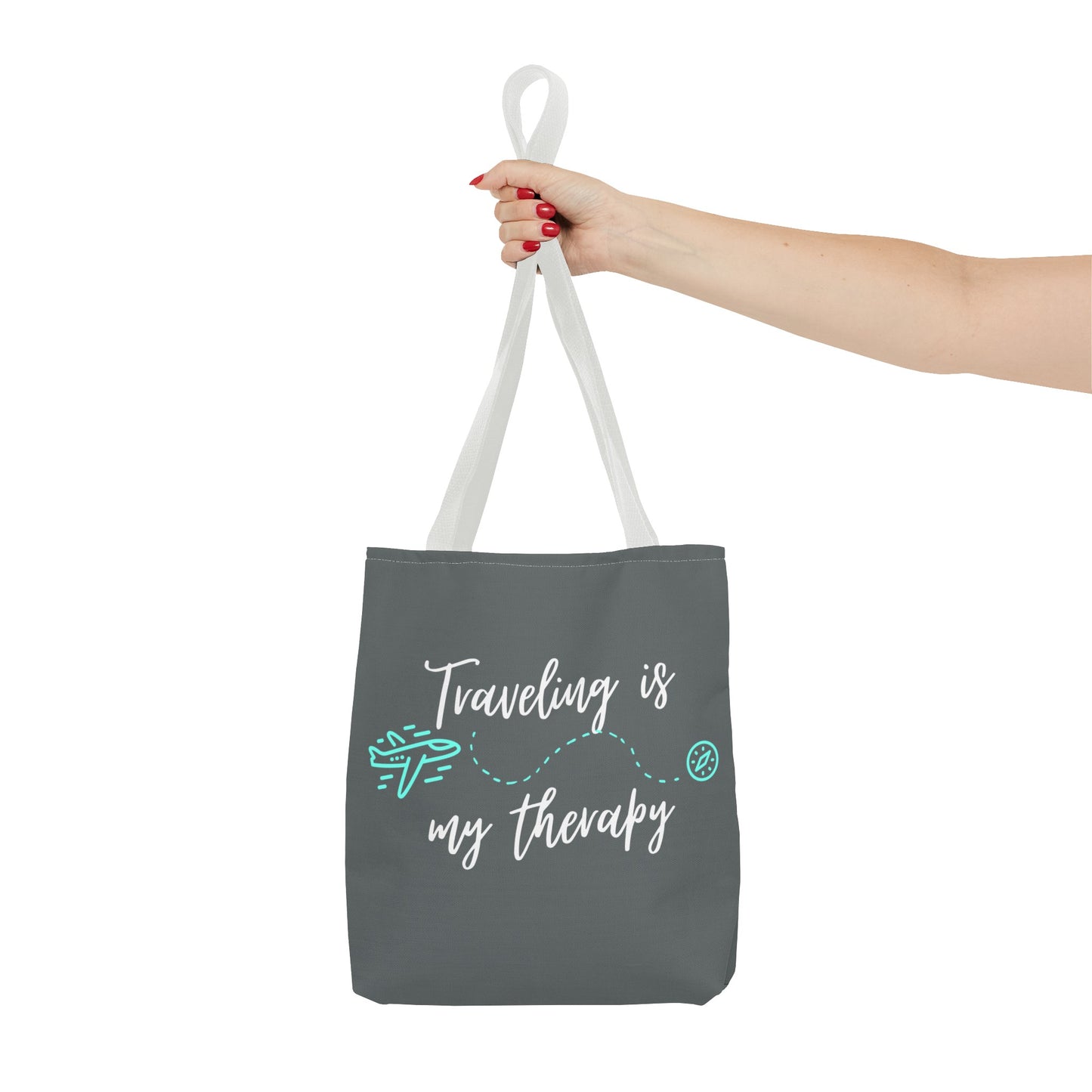 Traveling is my therapy Tote Bag (AOP)