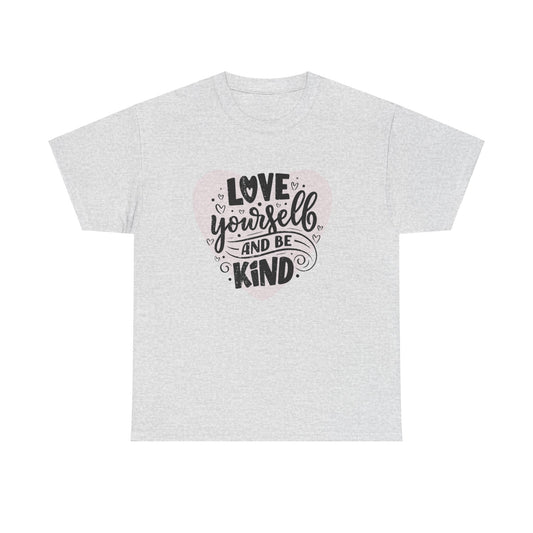 Love yourself heart Unisex Heavy Cotton Tee