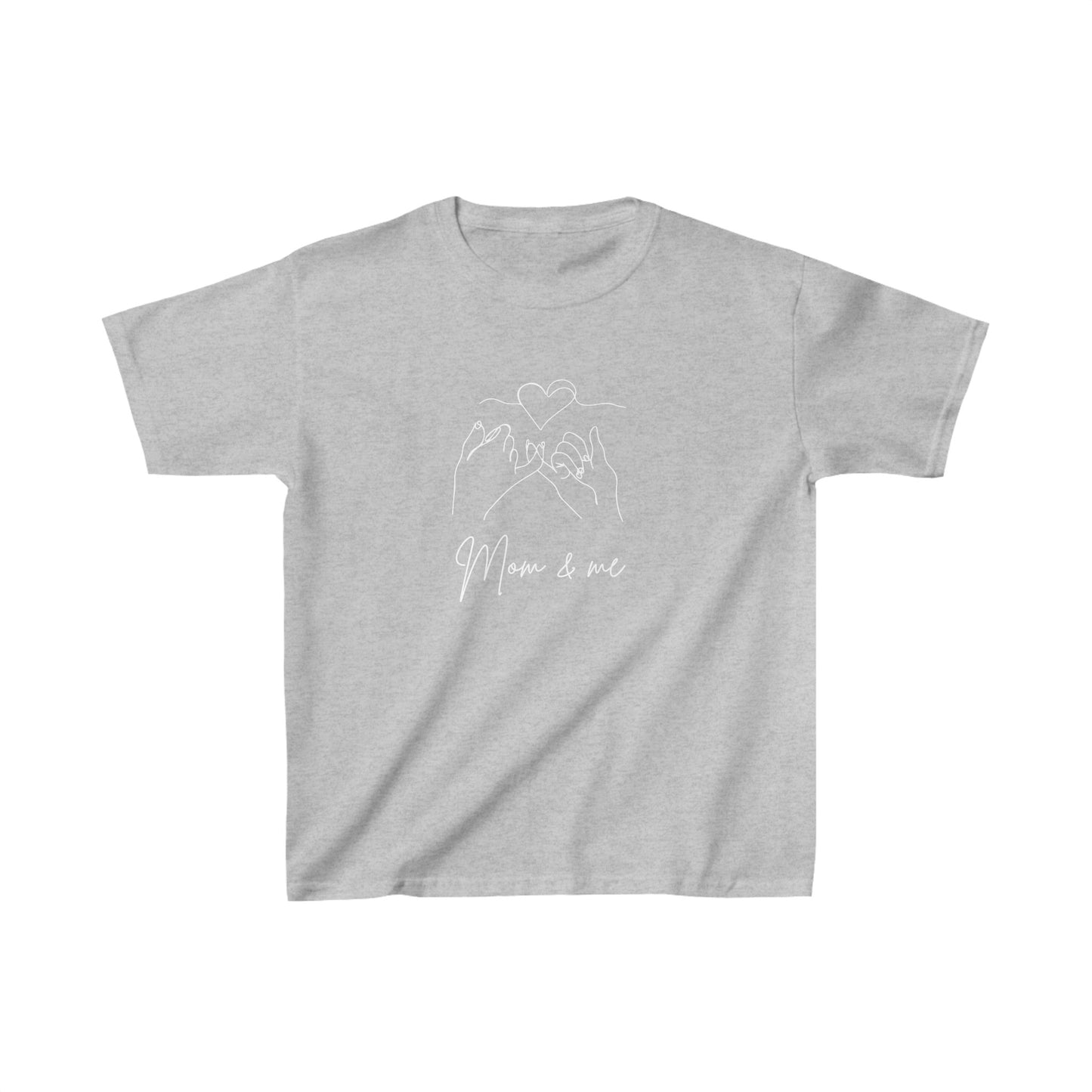 Mom and me pinky promise love Kids Heavy Cotton™ Tee Mama and son