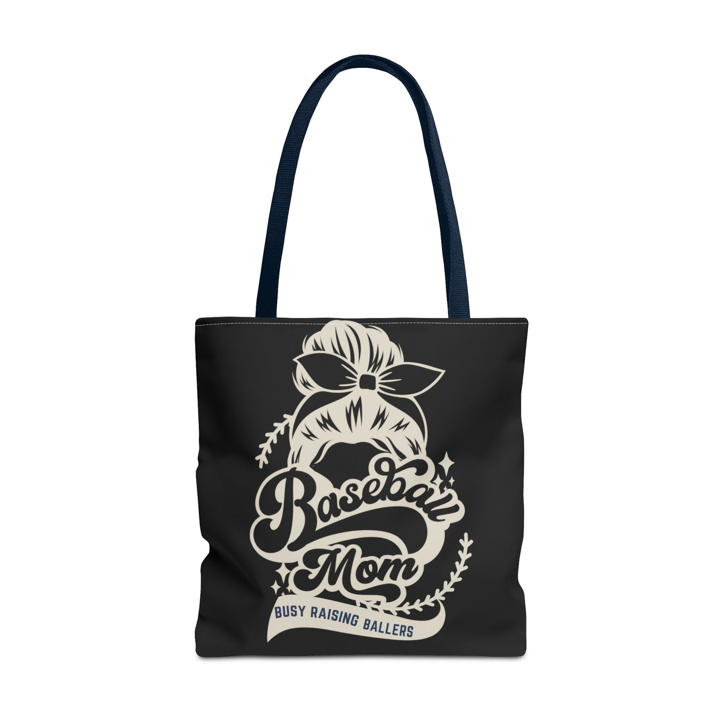 Baseball Mom Busy Raising ballers fun Tote Bag (AOP)