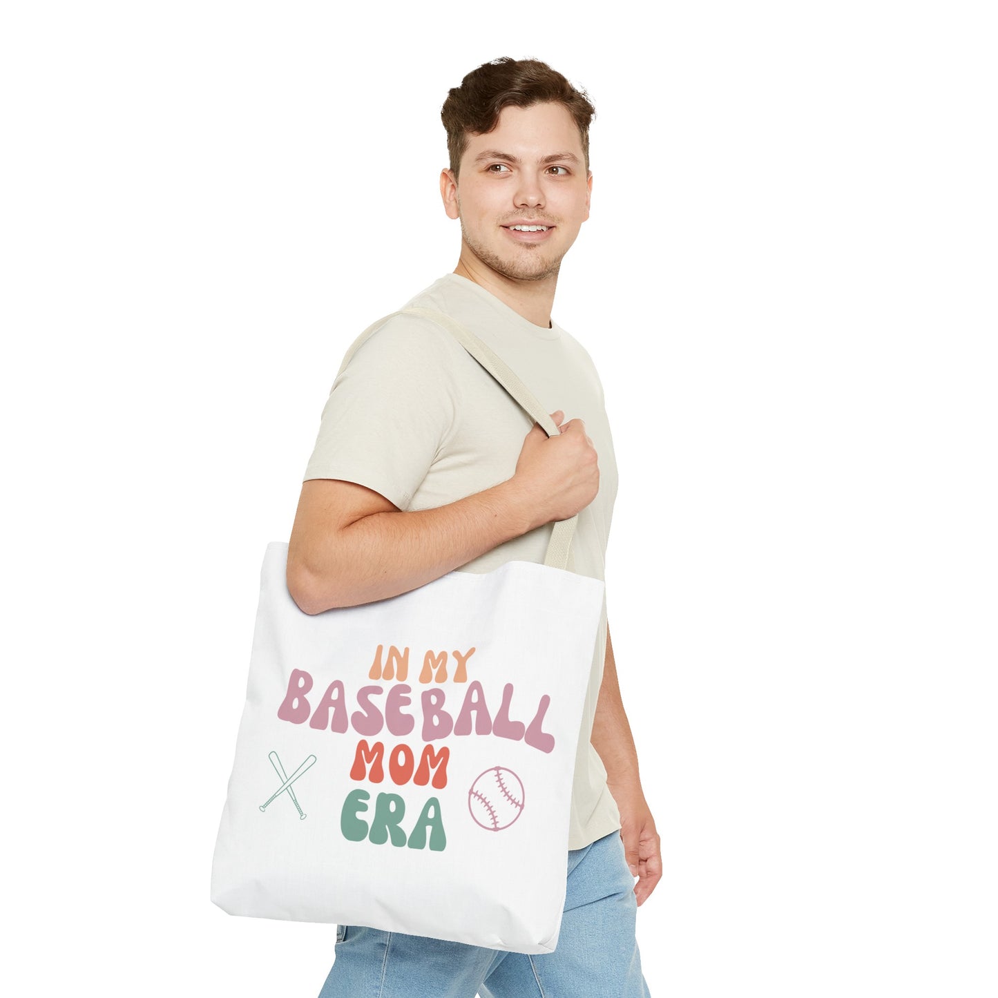 In my baseball mom Era Tote Bag (AOP) Mother's Day gift for her