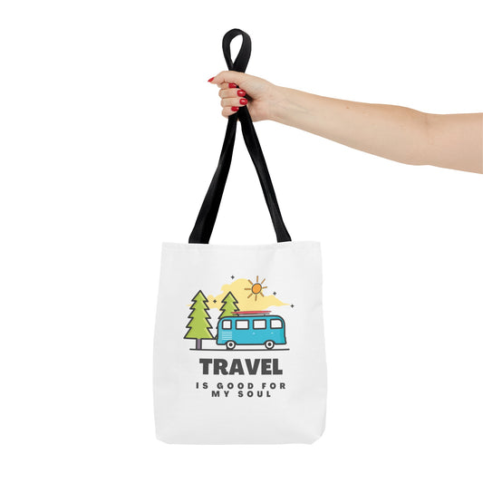 Travel is good for my soul Tote Bag (AOP)