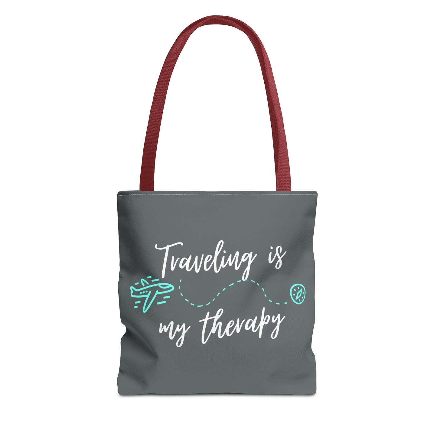 Traveling is my therapy Tote Bag (AOP)