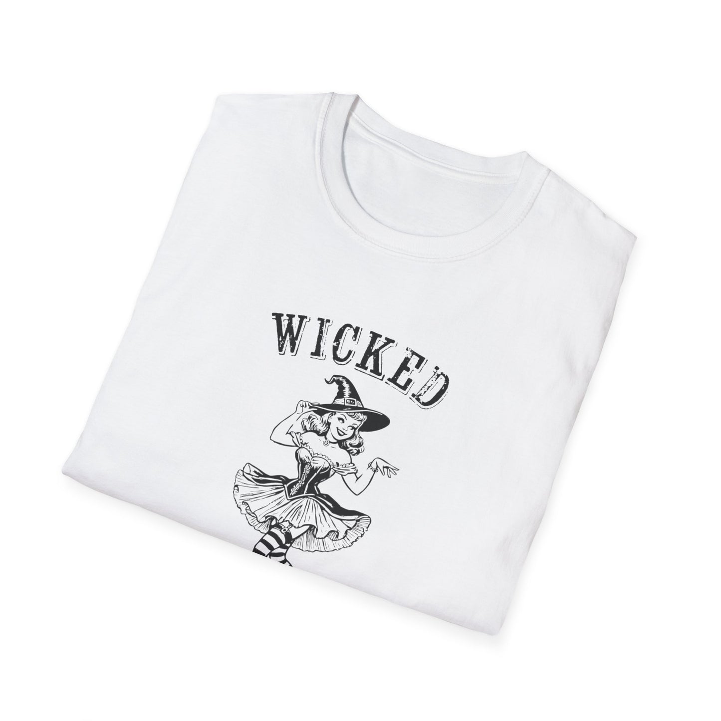 Wicked Witch cute Girly Pink Halloween Unisex Softstyle T-Shirt