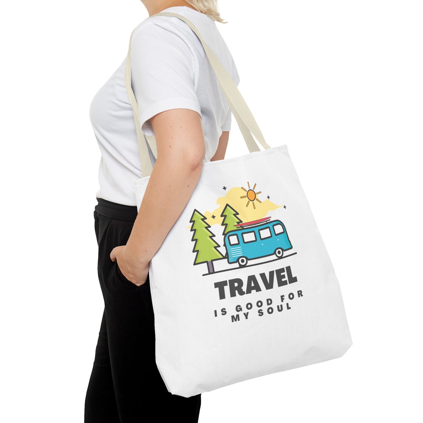 Travel is good for my soul Tote Bag (AOP)