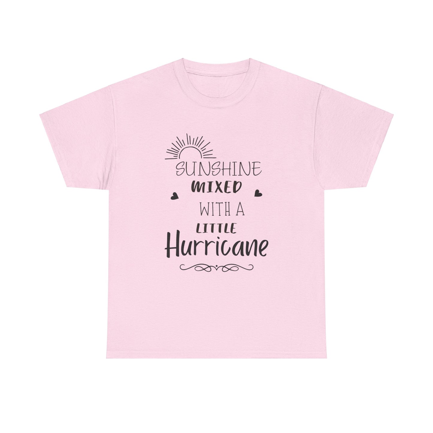 Sunshine missed with a little hurricane Unisex Heavy Cotton Tee