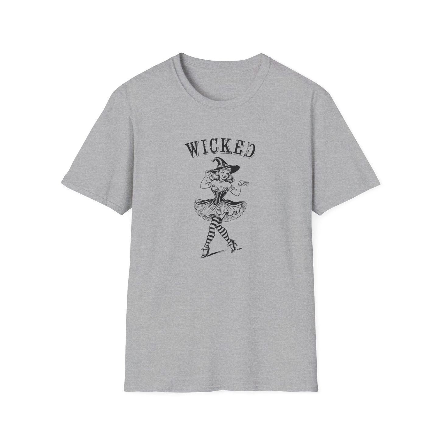 Wicked Witch cute Girly Pink Halloween Unisex Softstyle T-Shirt