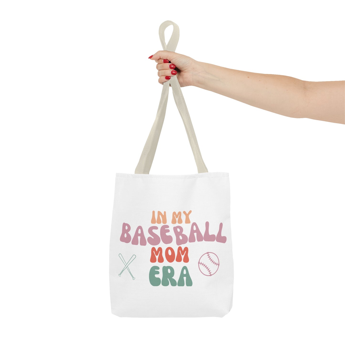 In my baseball mom Era Tote Bag (AOP) Mother's Day gift for her