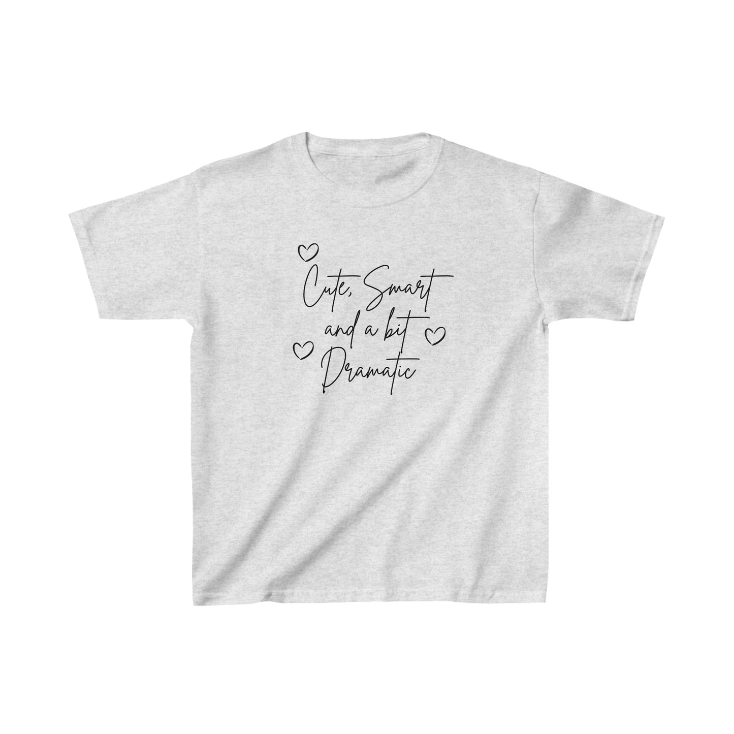 Cute smart and a bit dramatic heart Kids Heavy Cotton™ Tee