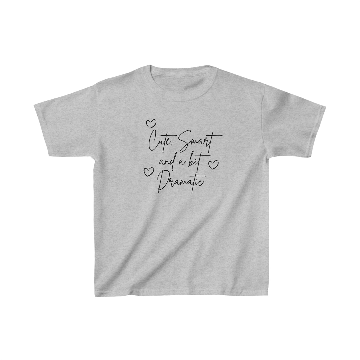 Cute smart and a bit dramatic heart Kids Heavy Cotton™ Tee