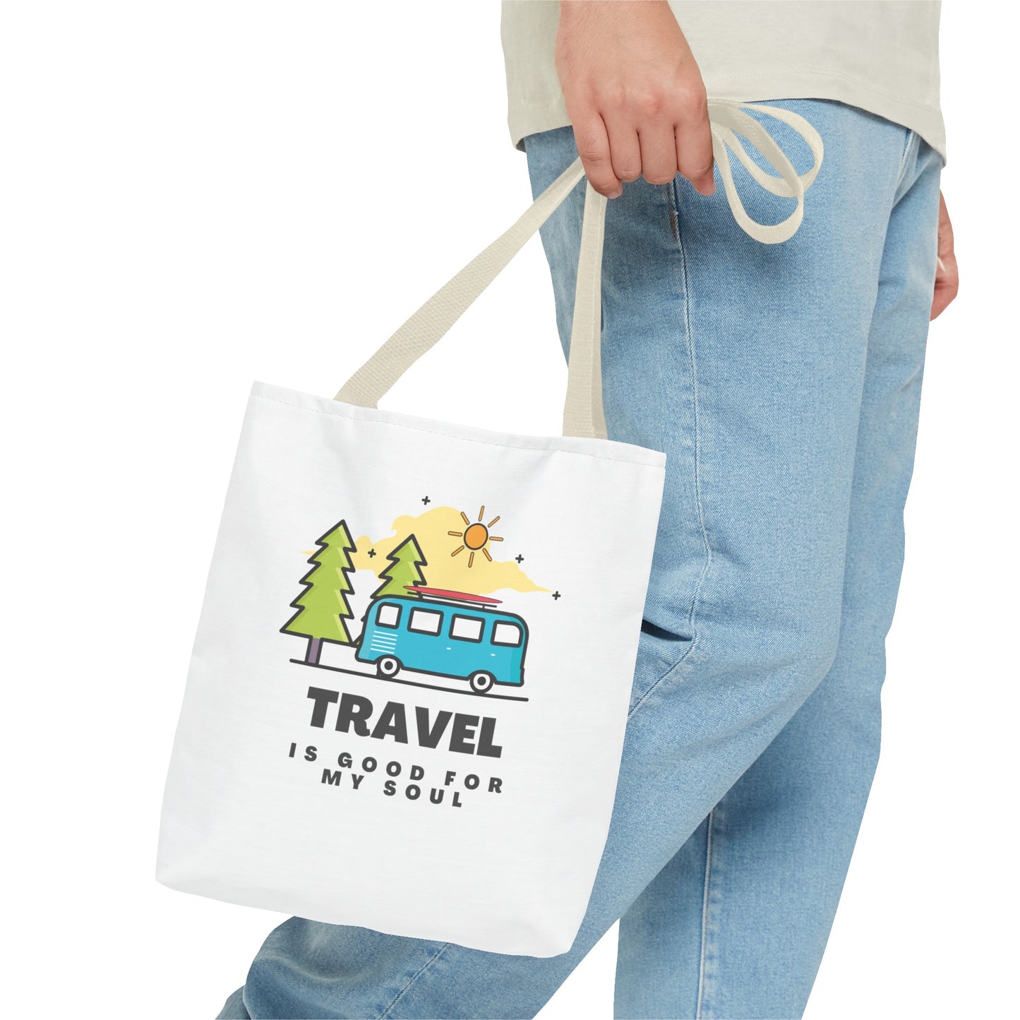 Travel is good for my soul Tote Bag (AOP)