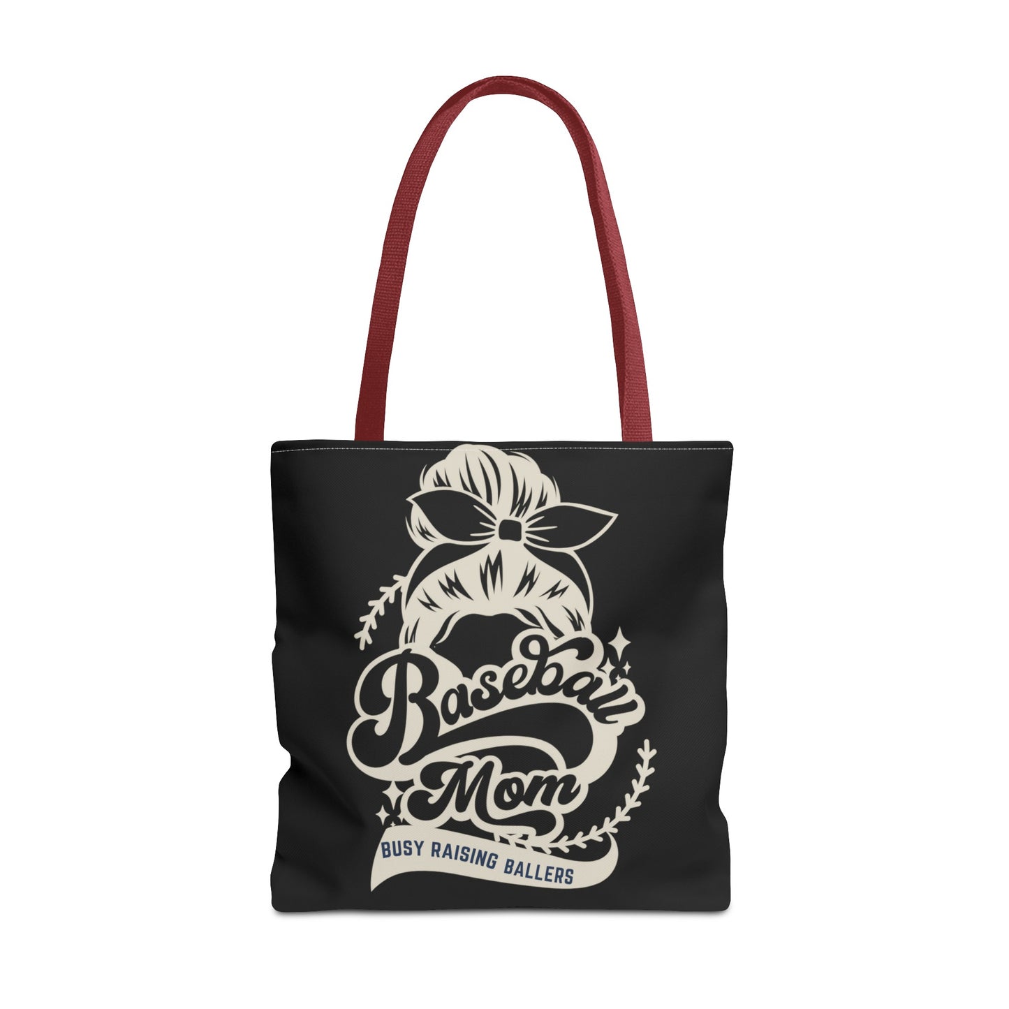 Baseball Mom Busy Raising ballers fun Tote Bag (AOP)