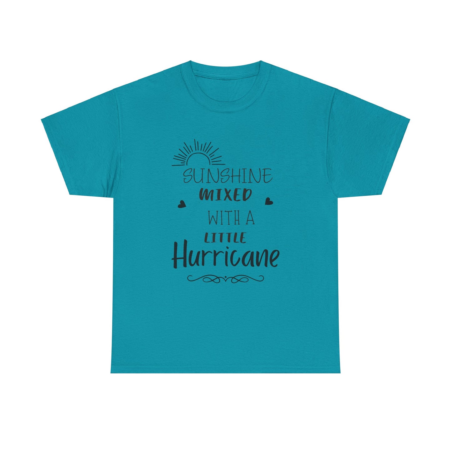 Sunshine missed with a little hurricane Unisex Heavy Cotton Tee