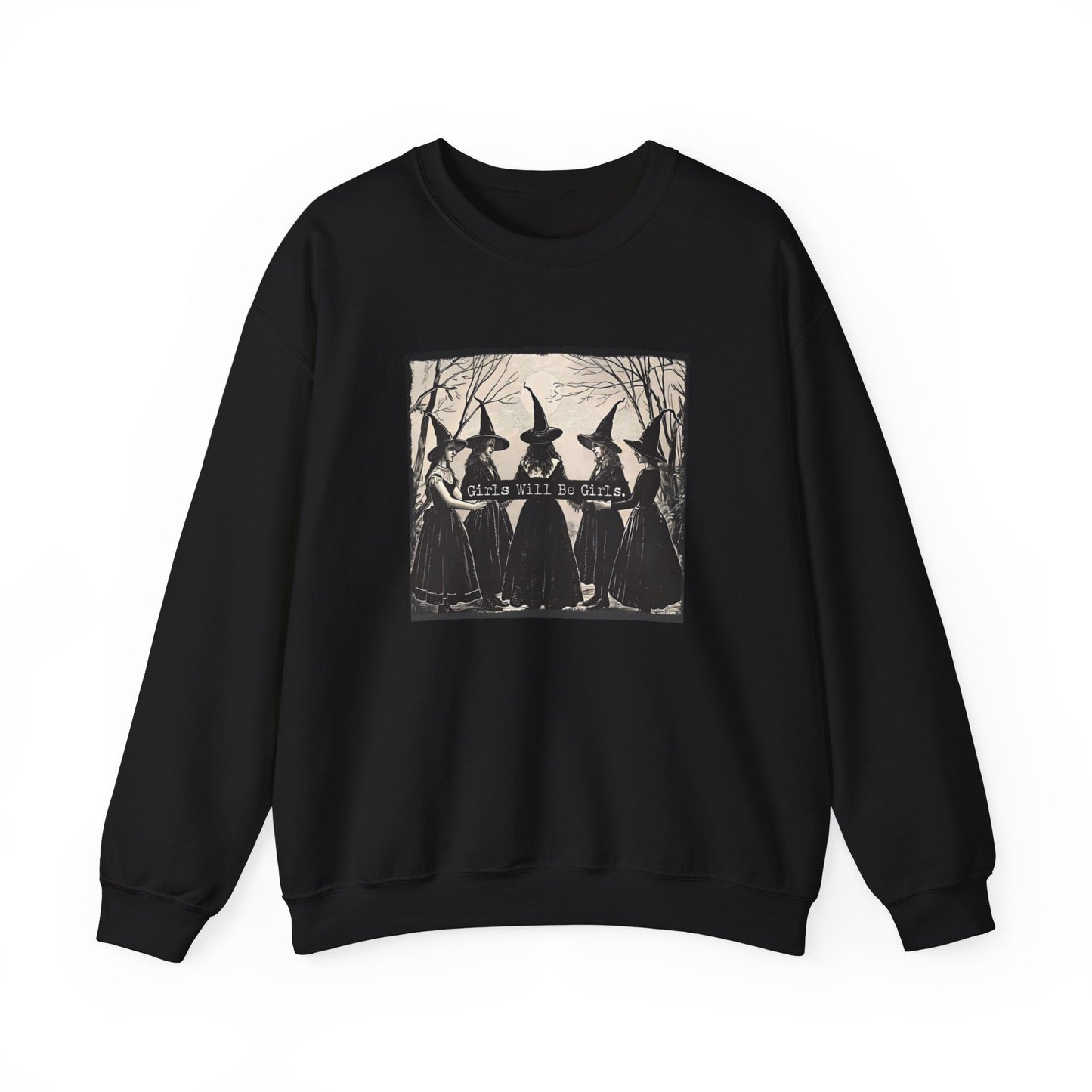 Dark witch covenant girls will be girls halloween witches Unisex Heavy Blend™ Crewneck Sweatshirt gift for her