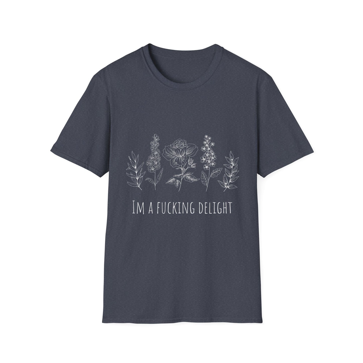 Im A F*cking delight Wildflower Unisex Softstyle T-Shirt