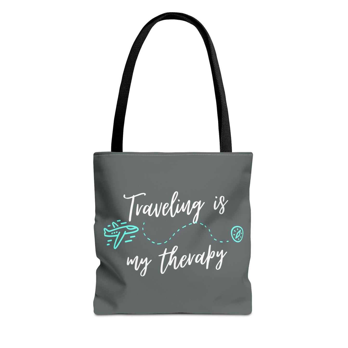 Traveling is my therapy Tote Bag (AOP)