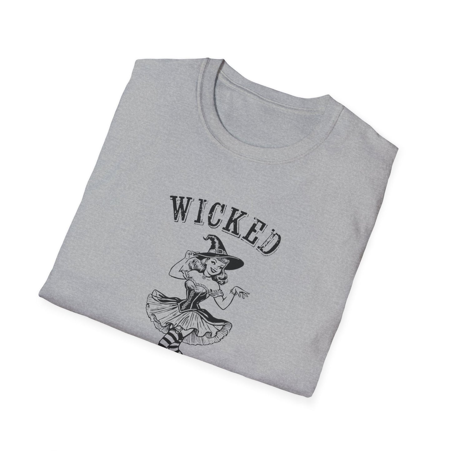 Wicked Witch cute Girly Pink Halloween Unisex Softstyle T-Shirt