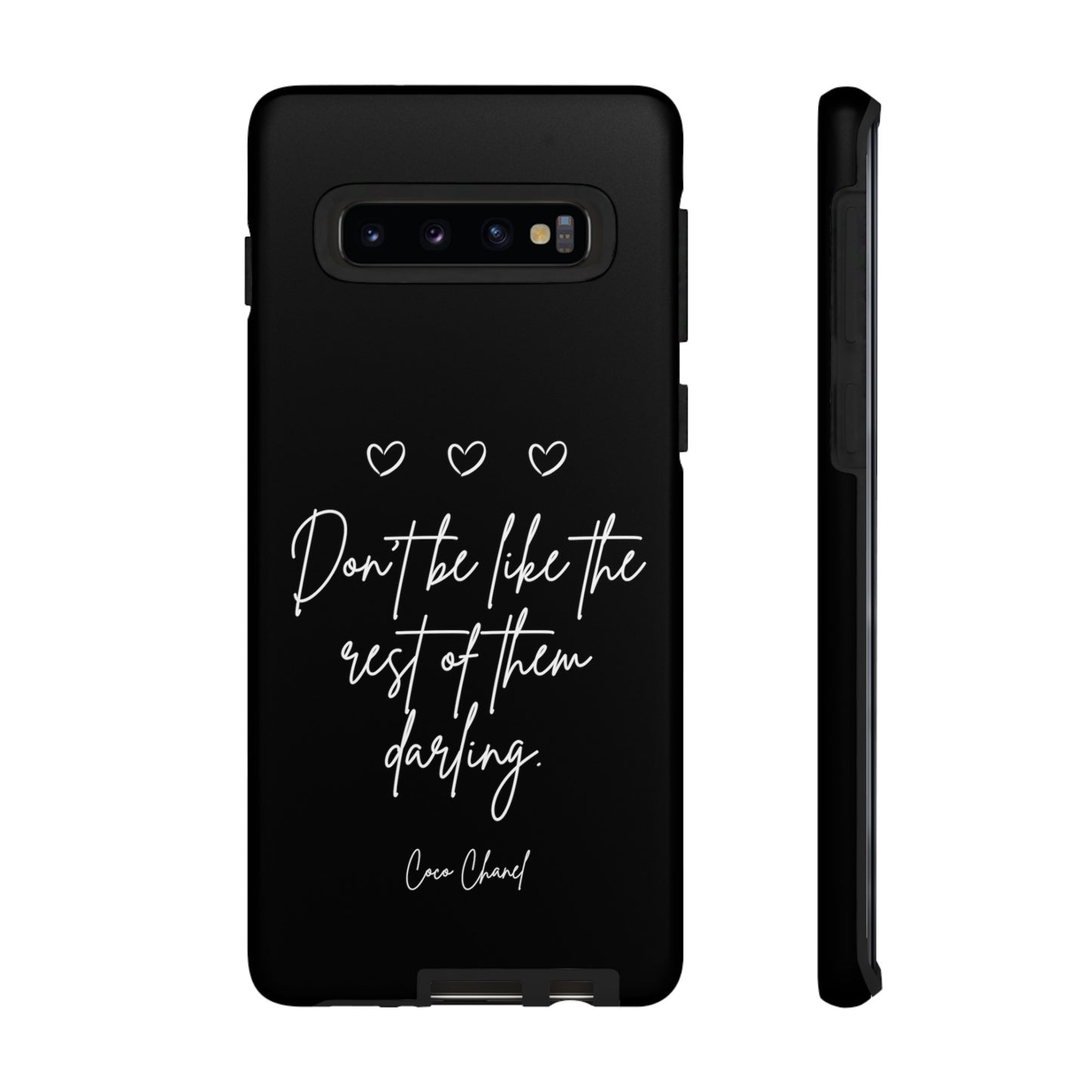 Don't be like the rest darling quote phone case black Tough Cases iphone samsung