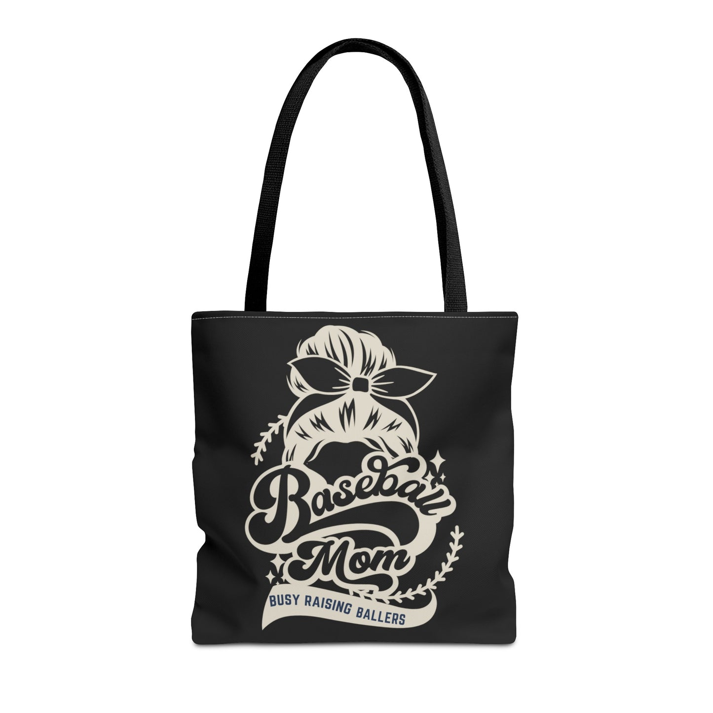 Baseball Mom Busy Raising ballers fun Tote Bag (AOP)