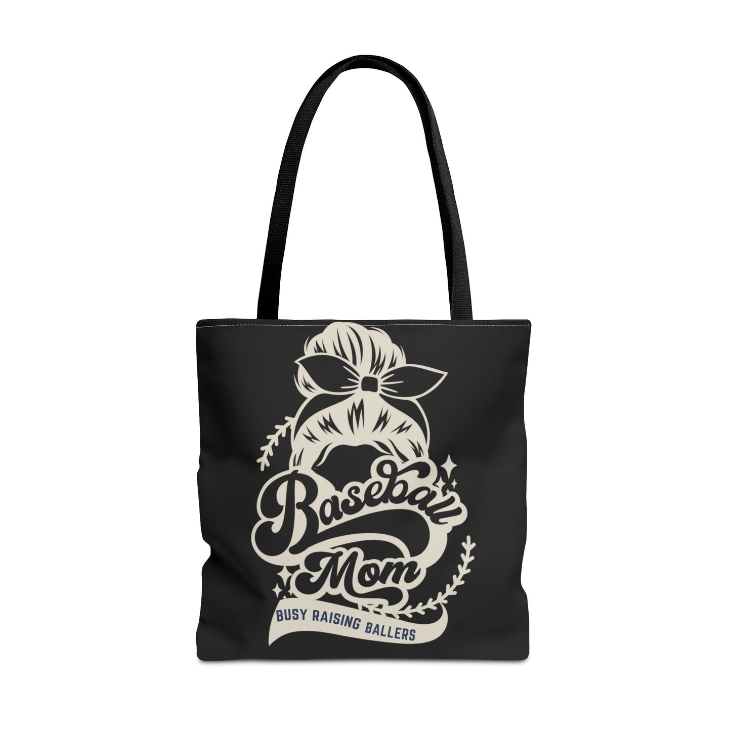 Baseball Mom Busy Raising ballers fun Tote Bag (AOP)