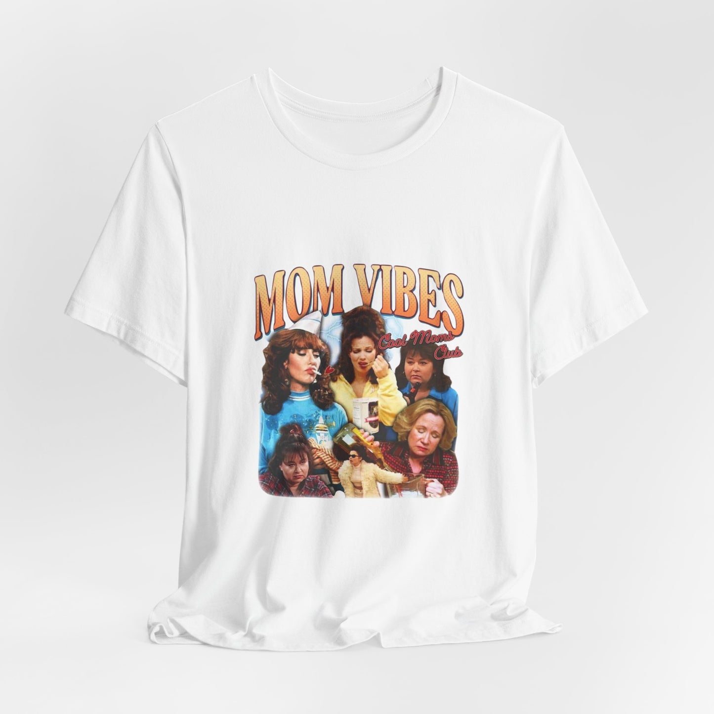 mom vibes 90's mom Vintage tv Unisex Jersey Short Sleeve Tee