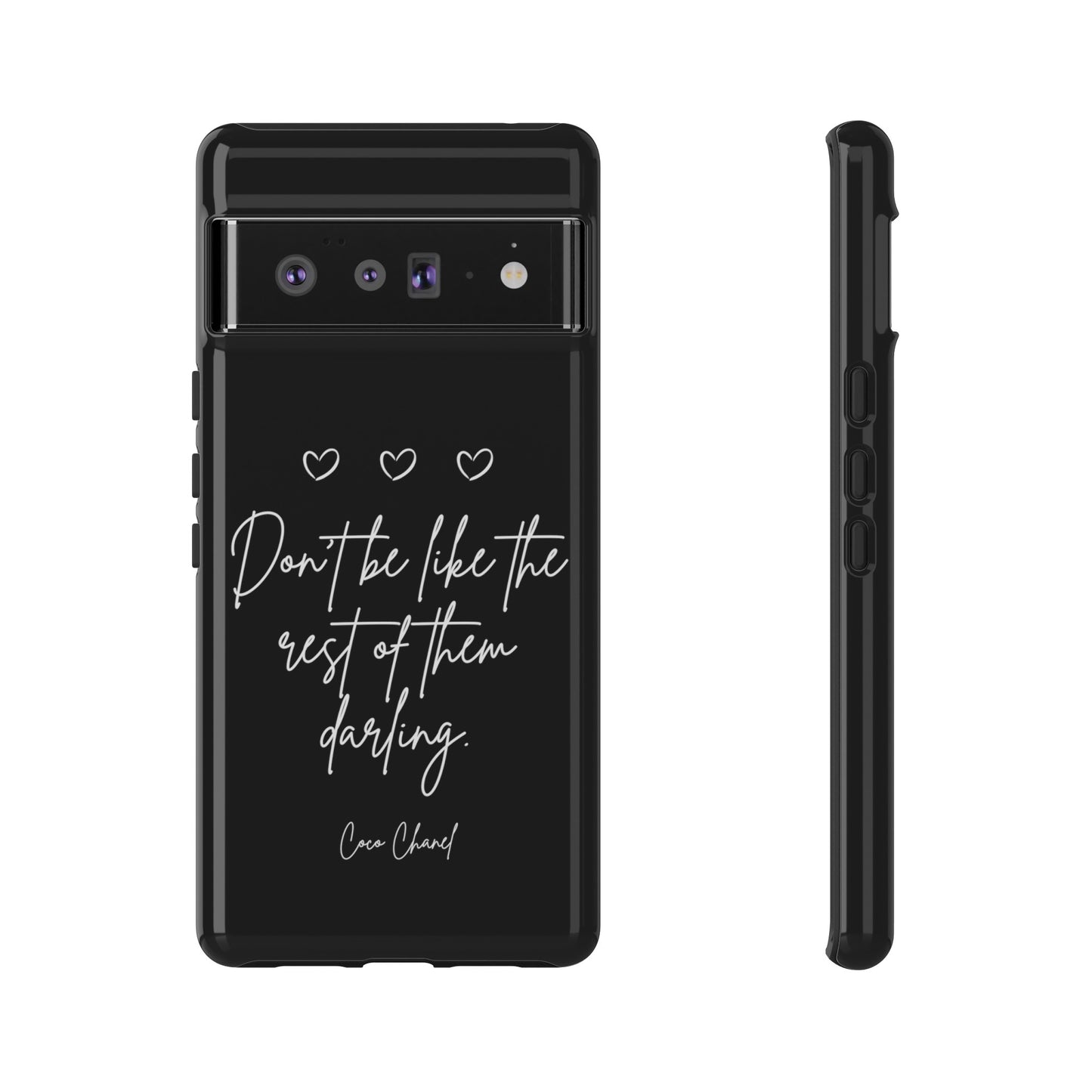 Don't be like the rest darling quote phone case black Tough Cases iphone samsung