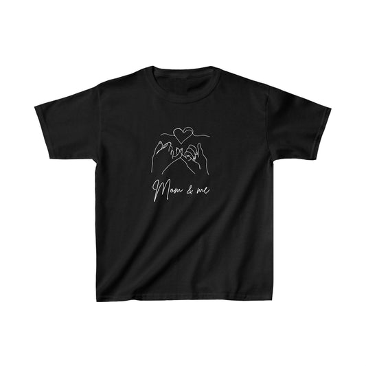 Mom and me pinky promise love Kids Heavy Cotton™ Tee Mama and son