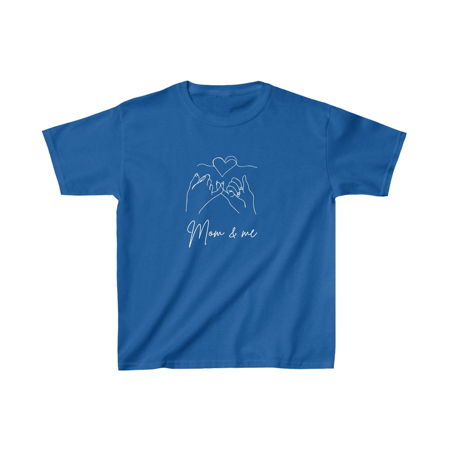 Mom and me pinky promise love Kids Heavy Cotton™ Tee Mama and son