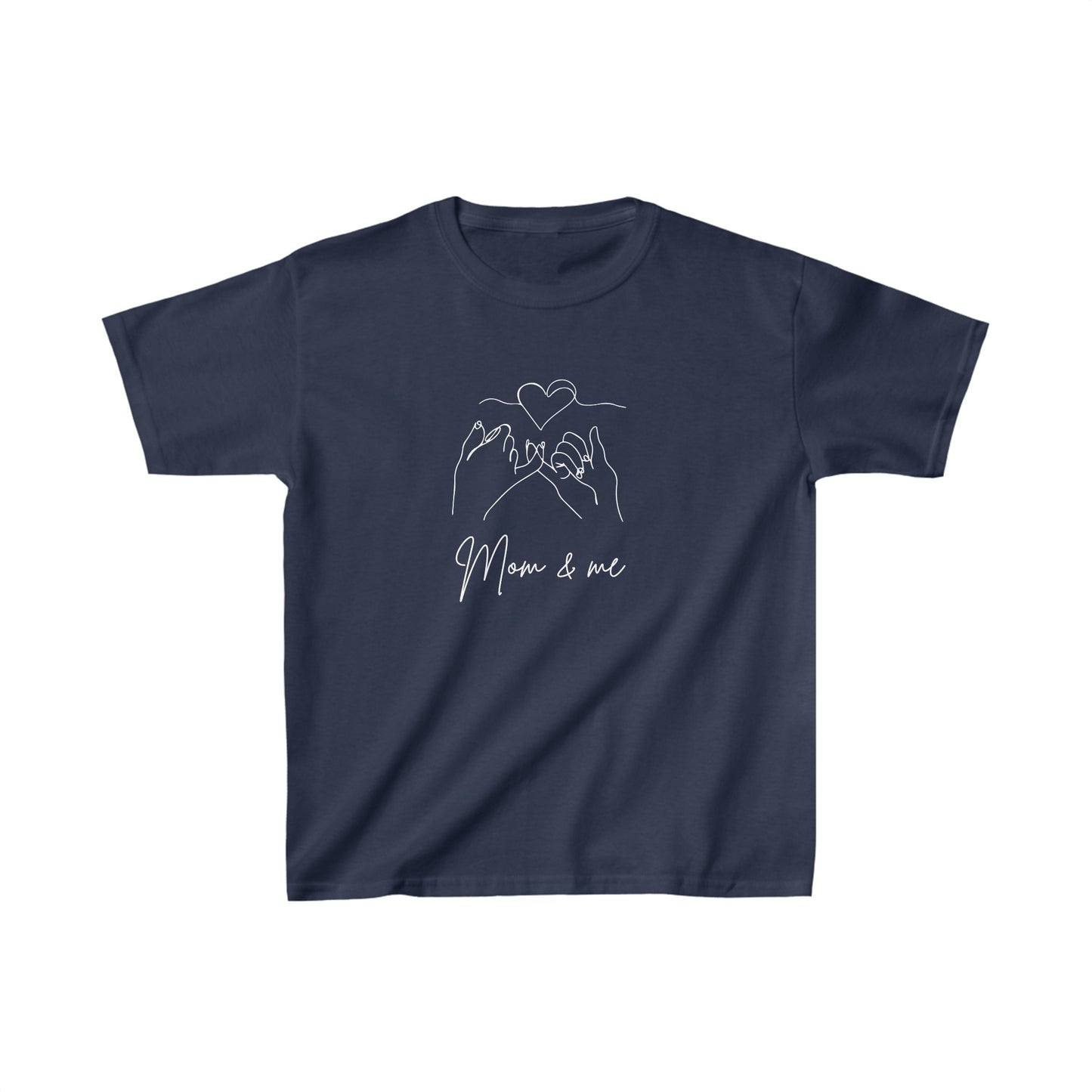 Mom and me pinky promise love Kids Heavy Cotton™ Tee Mama and son