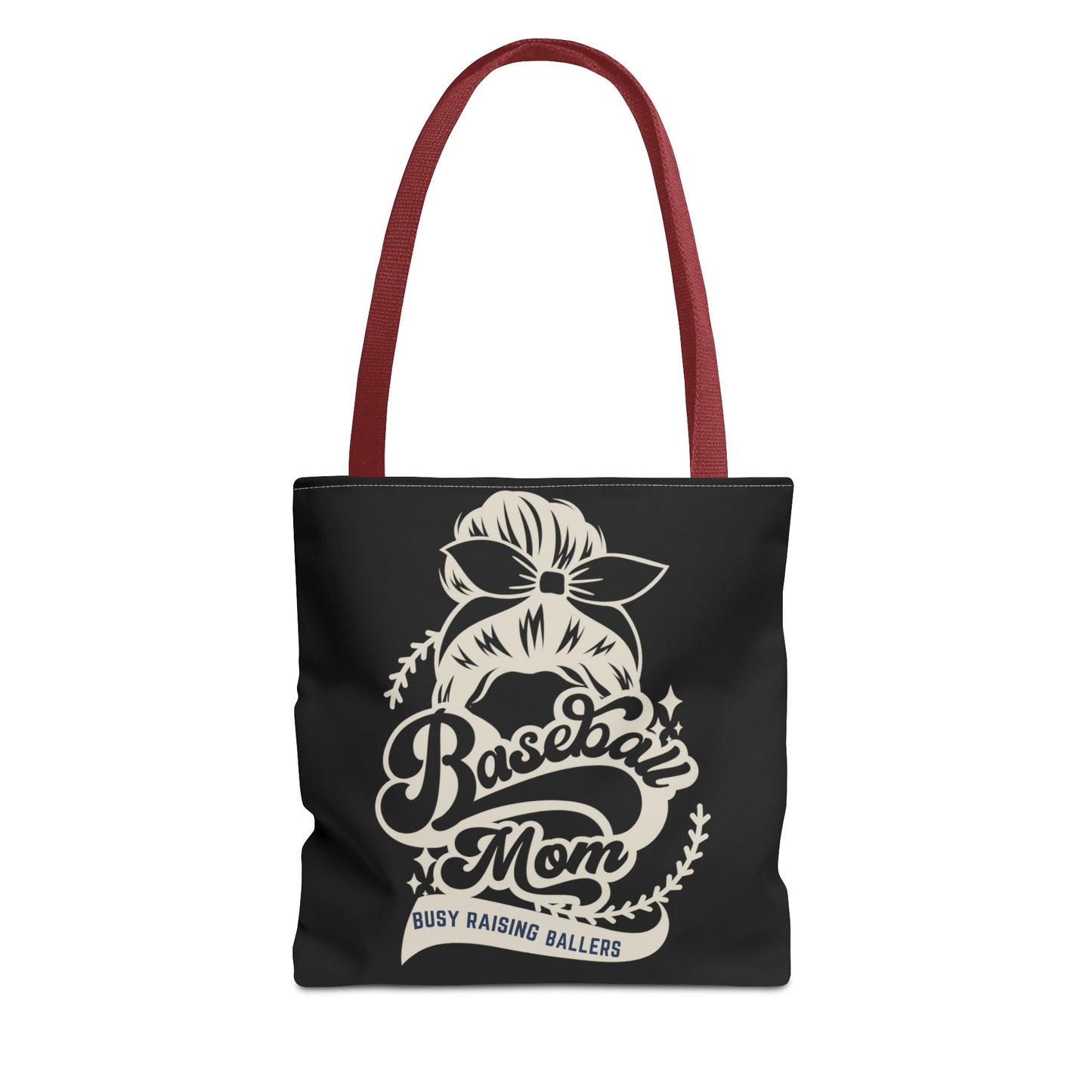 Baseball Mom Busy Raising ballers fun Tote Bag (AOP)