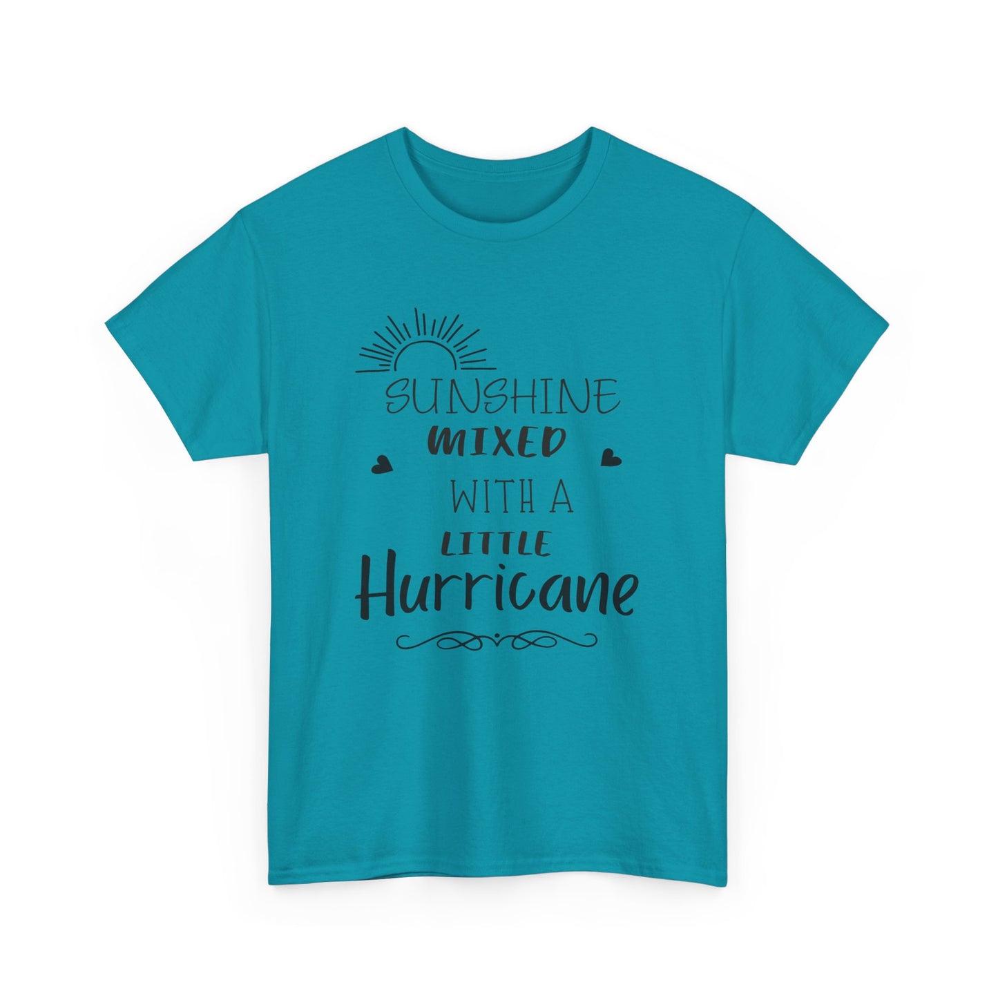 Sunshine missed with a little hurricane Unisex Heavy Cotton Tee