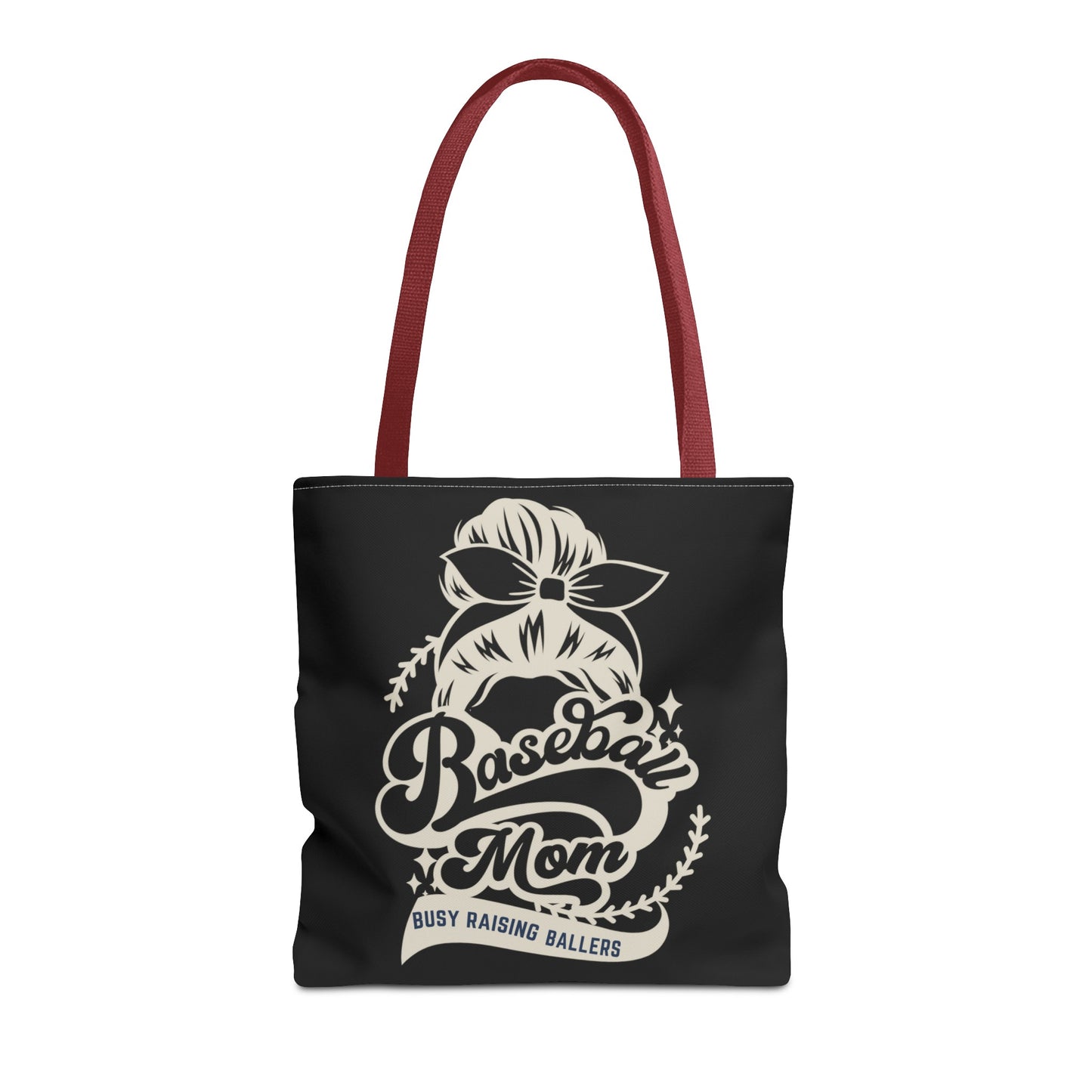 Baseball Mom Busy Raising ballers fun Tote Bag (AOP)