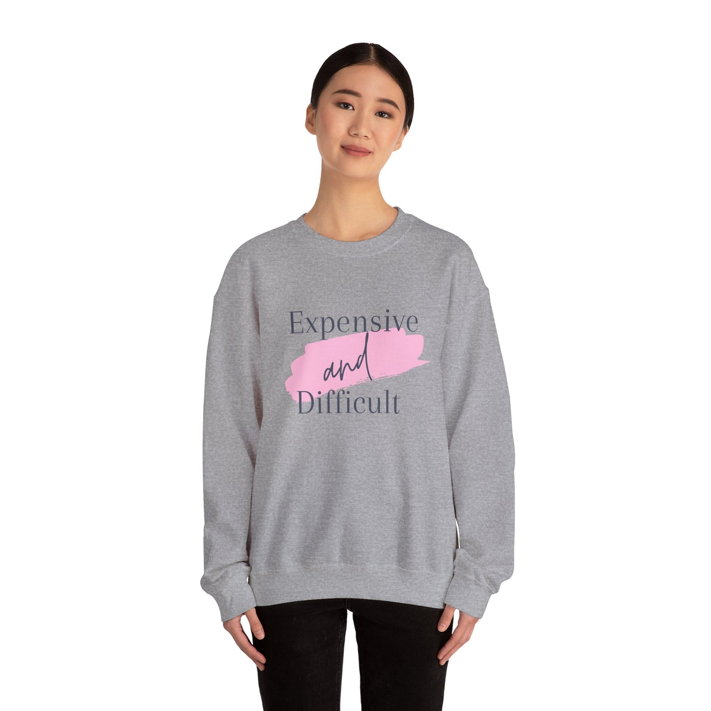 Expensive and difficult Unisex Heavy Blend™ Crewneck Sweatshirt