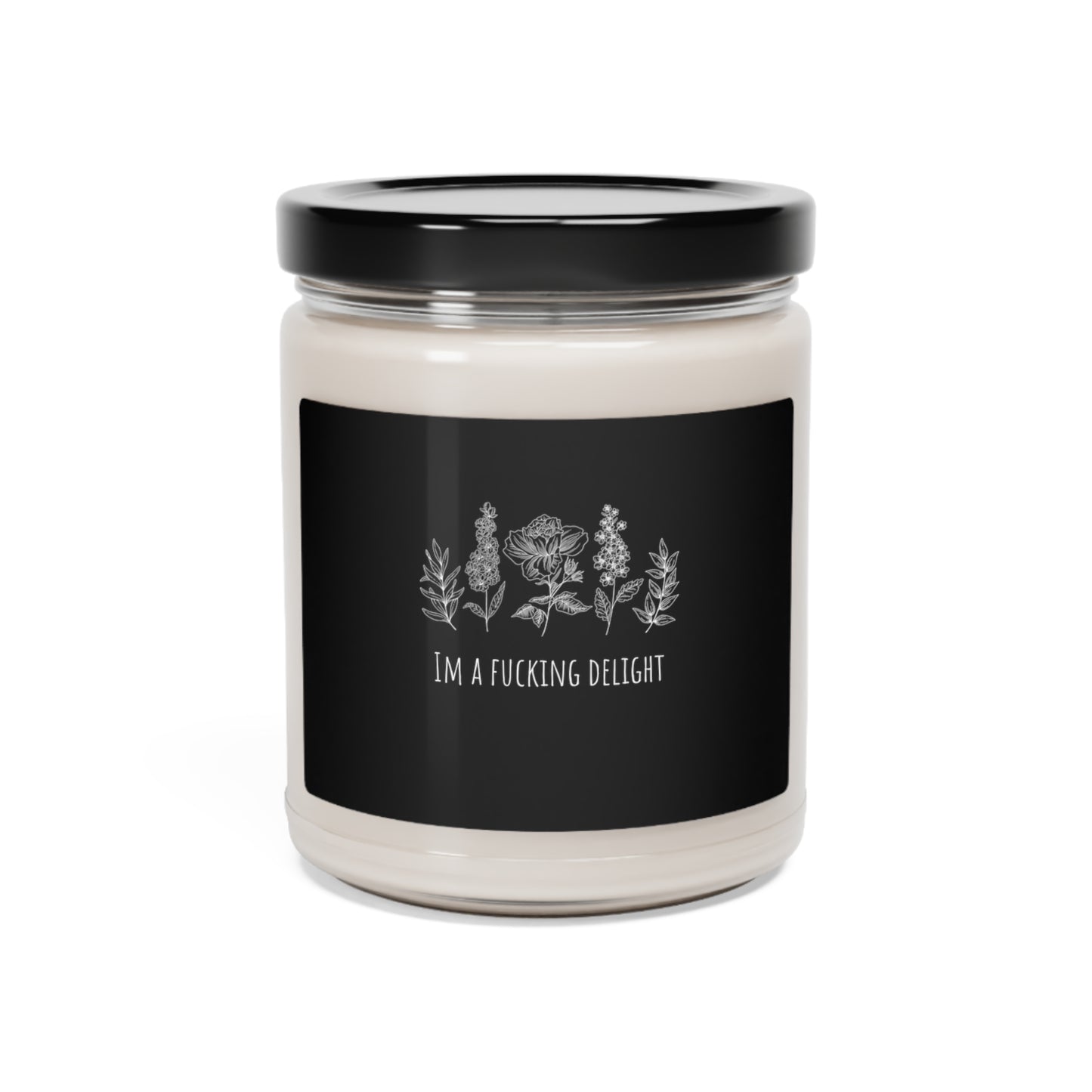 I am a fucking delight finny quote Scented Soy Candle, 9oz Gifts