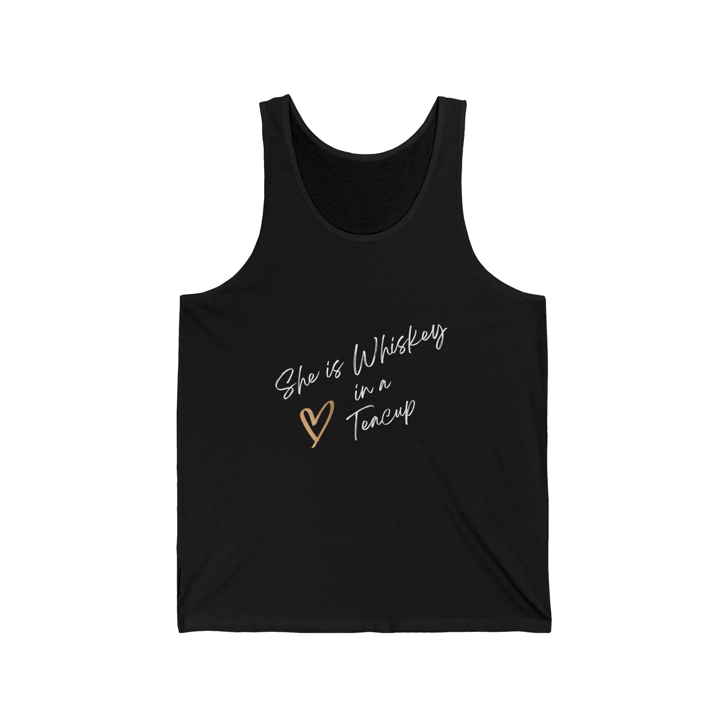 She is whiskey in a teacup Unisex Jersey Tank