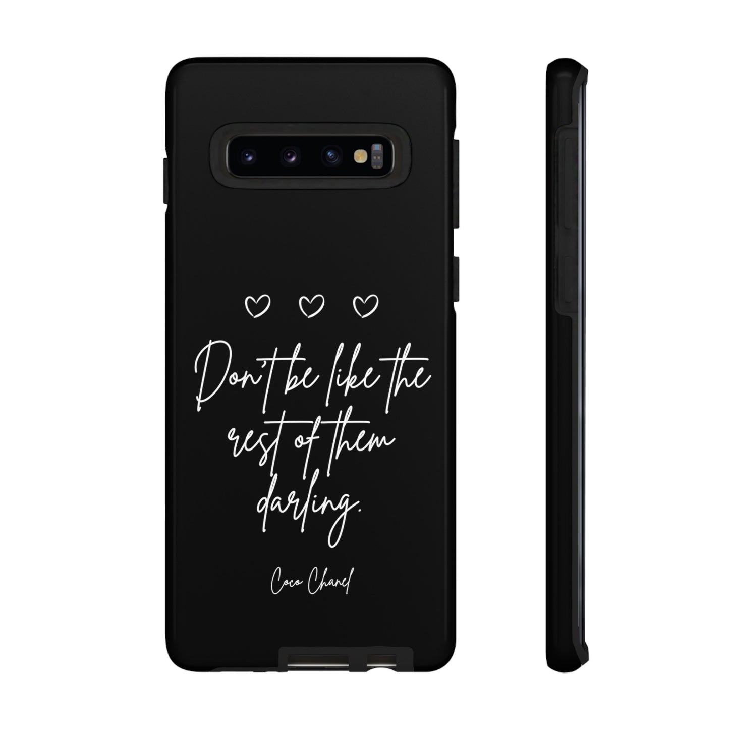 Don't be like the rest darling quote phone case black Tough Cases iphone samsung