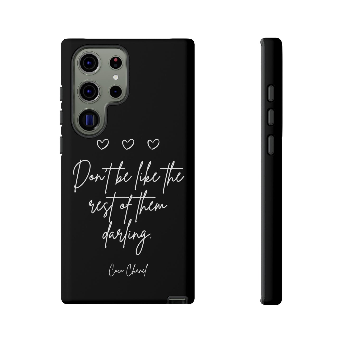 Don't be like the rest darling quote phone case black Tough Cases iphone samsung