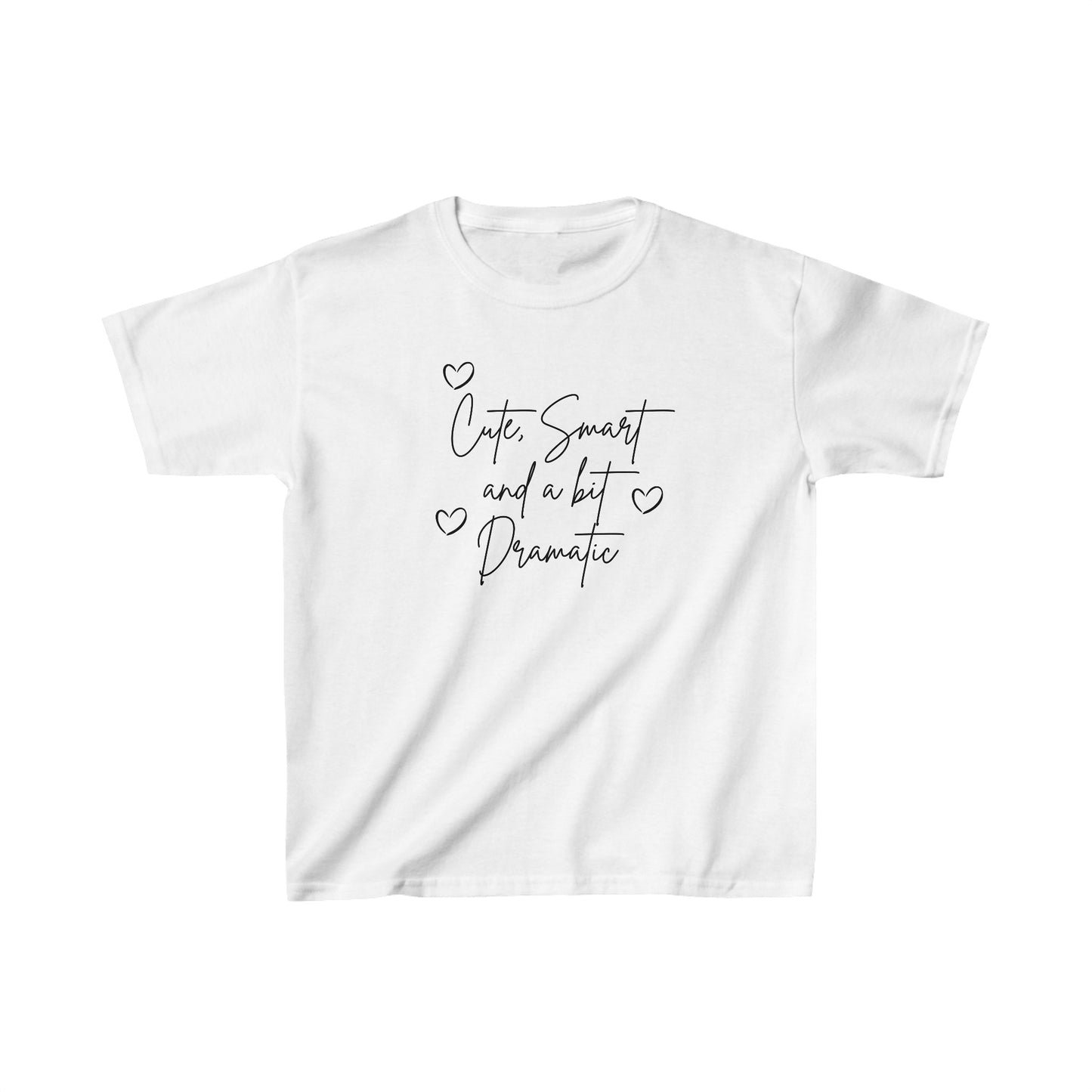 Cute smart and a bit dramatic heart Kids Heavy Cotton™ Tee