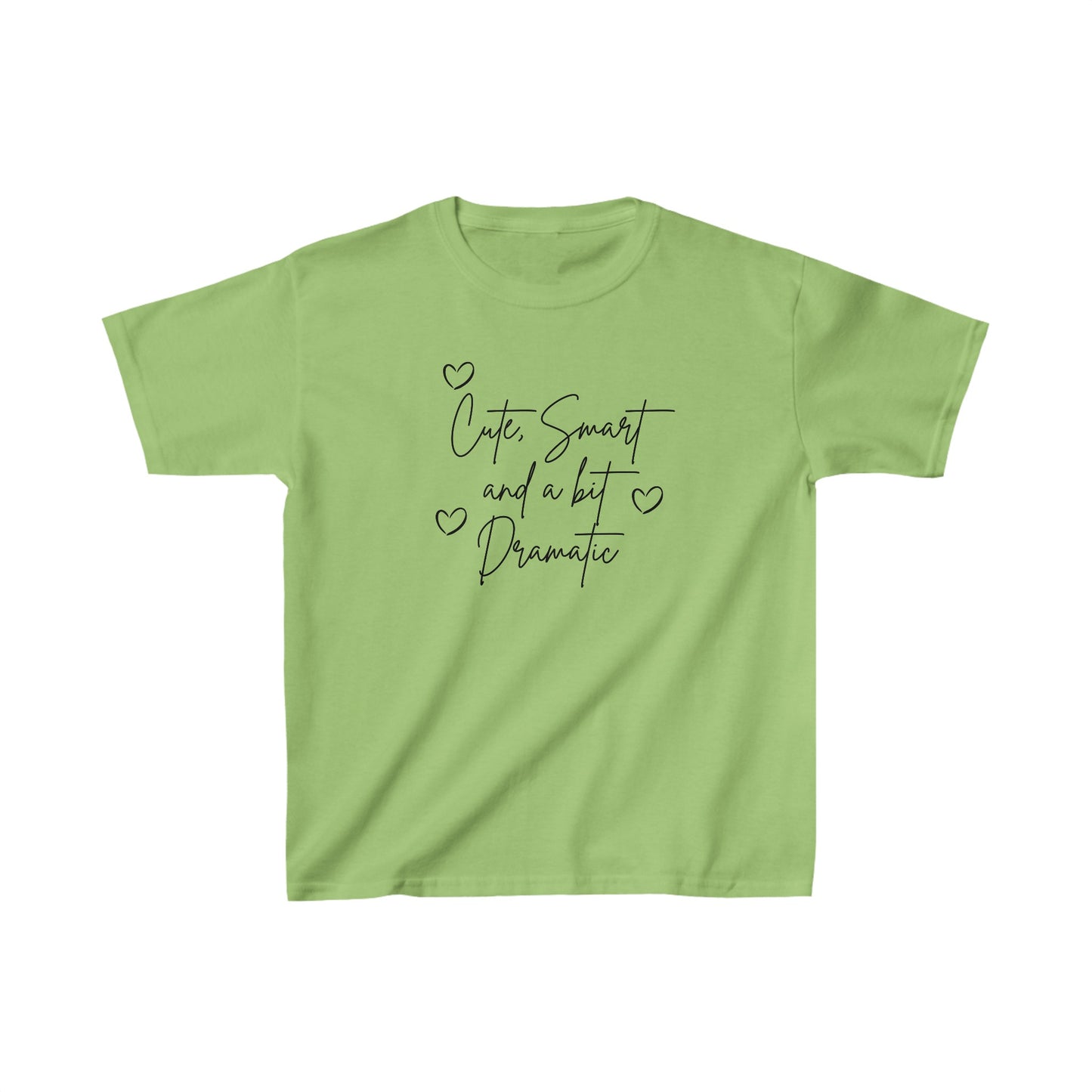 Cute smart and a bit dramatic heart Kids Heavy Cotton™ Tee