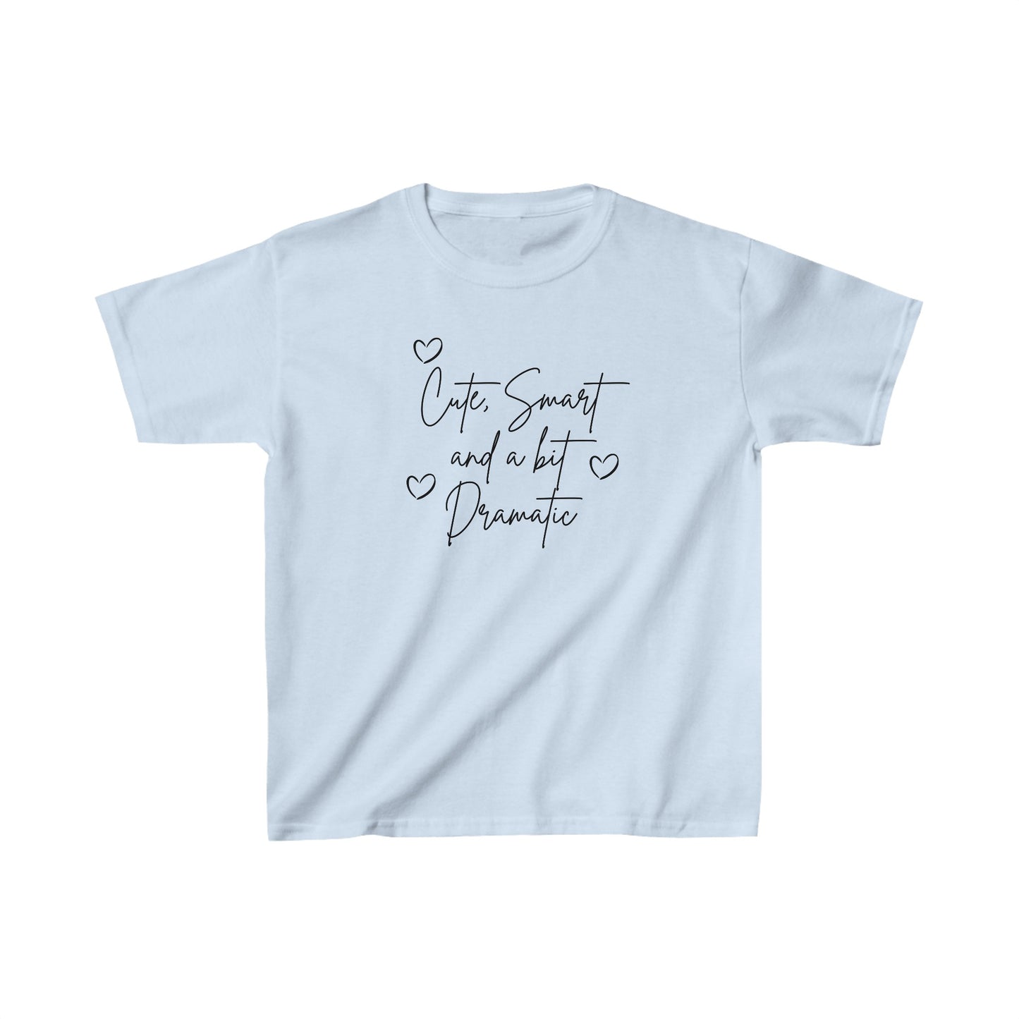 Cute smart and a bit dramatic heart Kids Heavy Cotton™ Tee