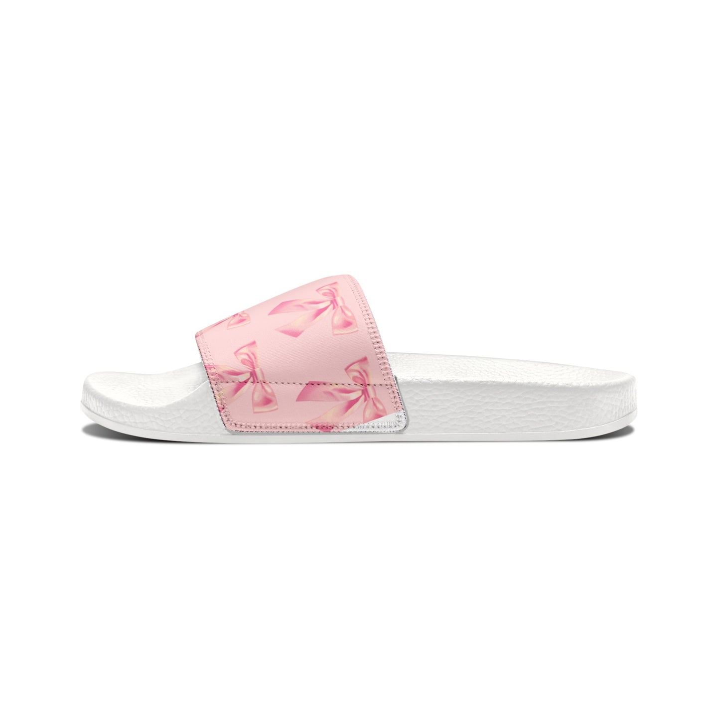 Coquette Pink Bow Women's PU Slide Sandals