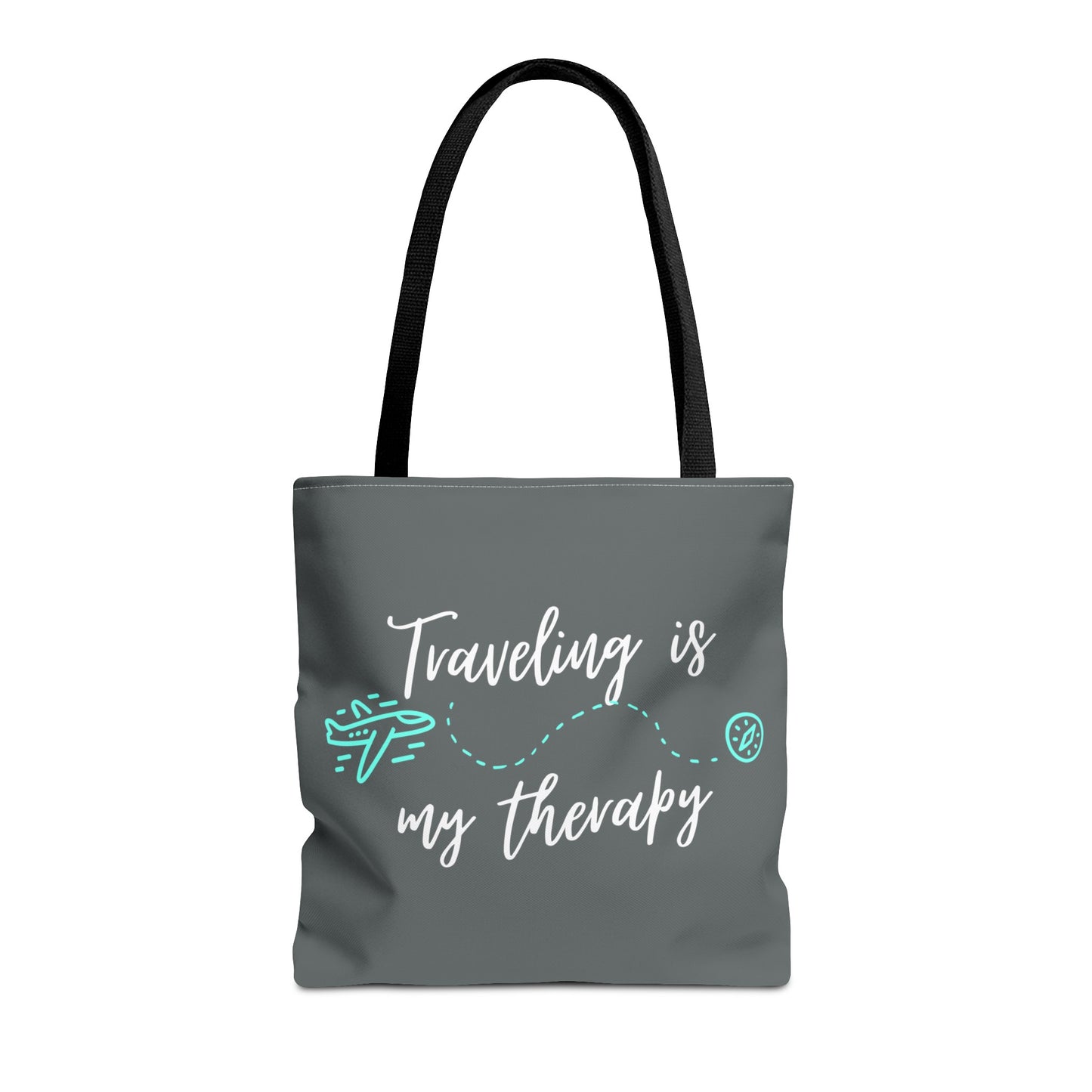 Traveling is my therapy Tote Bag (AOP)