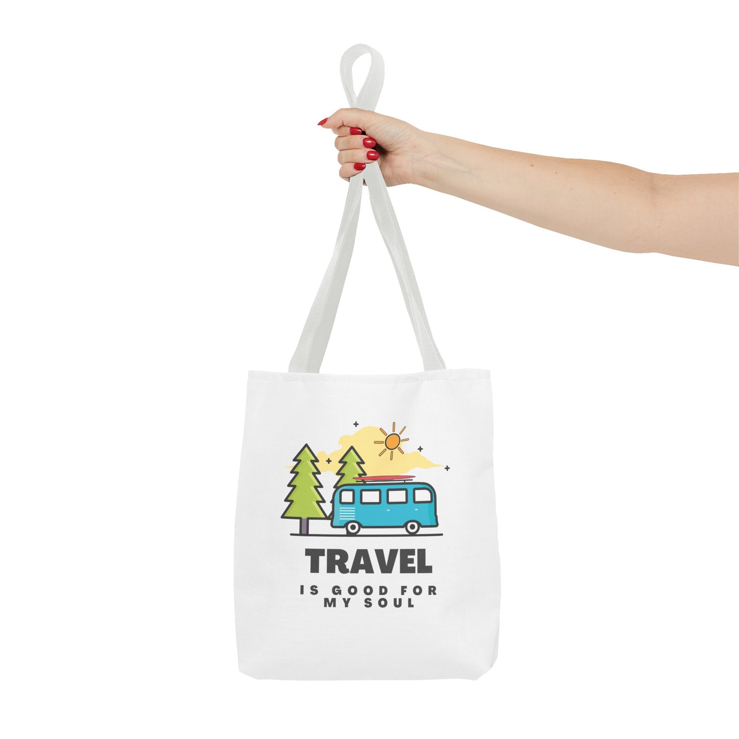 Travel is good for my soul Tote Bag (AOP)