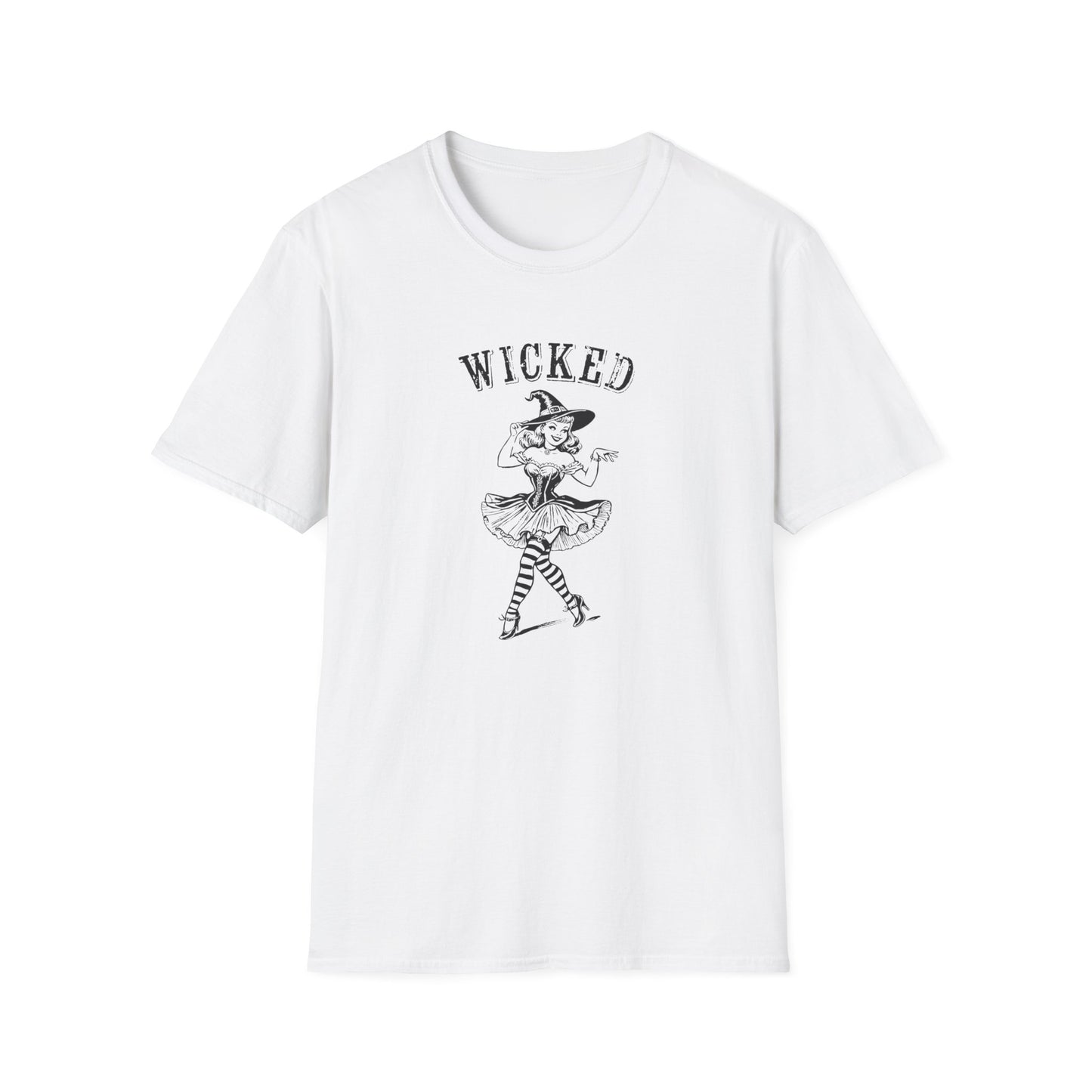 Wicked Witch cute Girly Pink Halloween Unisex Softstyle T-Shirt