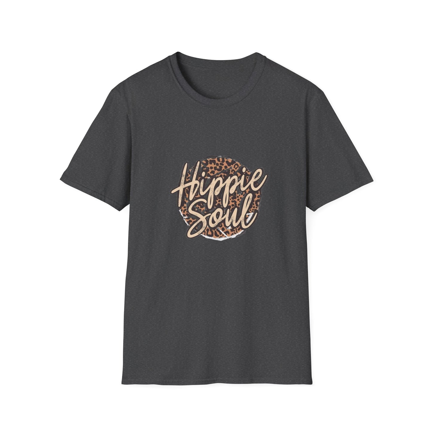 Hippie soul leopard womens gift for her cowgirl Unisex Softstyle T-Shirt